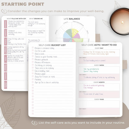 Clever Fox Self-Care Journal – Daily Reflection Notebook – Mental Health & Personal Development Planner, Meditation & Mood Log, A5 (Aquamarine)