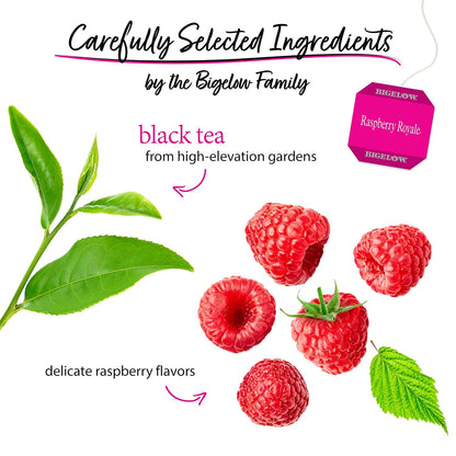 Bigelow Tea Raspberry Royale Black Tea Bags, 20 Count (Pack of 6)
