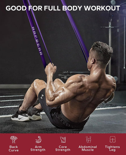HAPBEAR Pull Up Assistance Bands - Pull Up Bands - Resistance Bands - Exercise Bands Resistance Bands Set - Workout Bands for Working Out, Stretching, Muscle Training