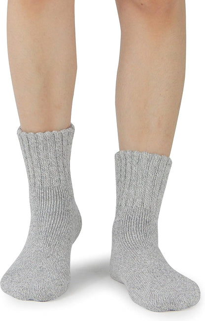 BenSorts Women's Winter Boots Socks Thick Warm Cozy Crew Socks Solid Color Gifts