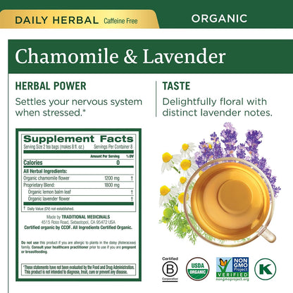Traditional Medicinals Organic, Nighty Night Extra, Valerian Root & Lemon Balm - Herbal Sleep Aid Tea - Kosher, Non-GMO, Caffeine-Free, Compostable - 96 Tea Bags (6 Packs of 16)