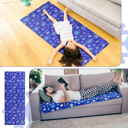 Drydiet Cooling Pad Mat for Bed Cooling Mattress Pad Gel for Sleep, Summer Hot Flashes, Adult, Pets, No Water or Electricity Required(Plain,48 x 28 Inch,Light Blue)