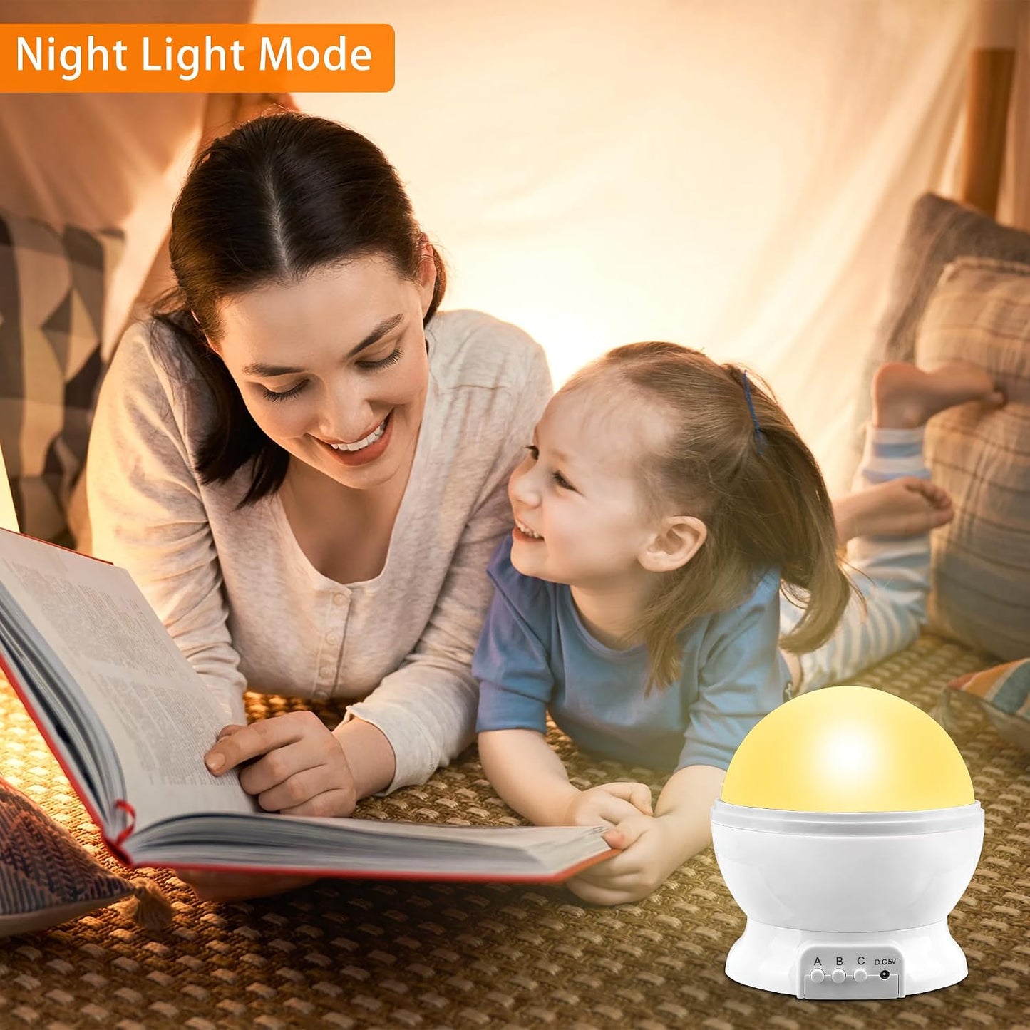 Kids Star Projector Night Light, Star Night Light Projector for Kids, Ceiling Stars Projection Lamp with Timer, 360° Rotating Night Light for Bedroom, Birthday Gift for 3 4 5 Year Old Girls Boys Black