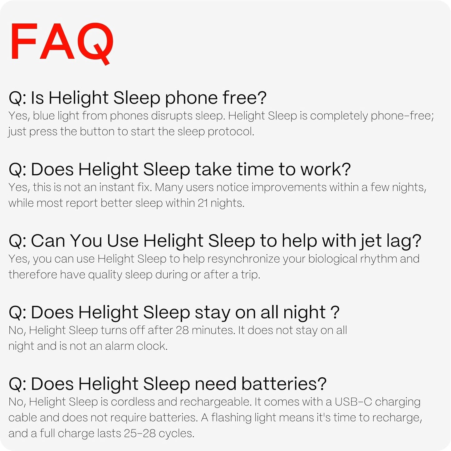 Helight Red Light Therapy Sleep Device – 630nm Pure Red Light Lamp Sleep Aid to Support Deep Relaxation – Rest Lamp Backed by Science for Adults & Kids Bedrooms