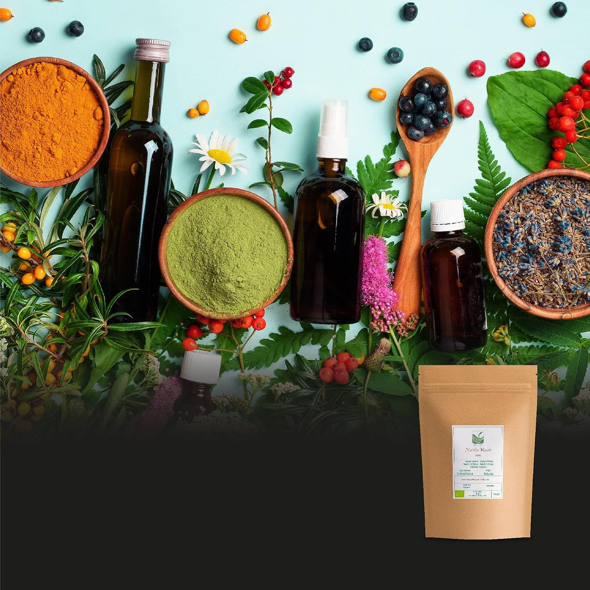 Nettle Root Organic Dried Cut Herb - Traditional Herbal Tea
