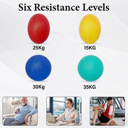 Stress Balls for Adult, Resistance Levels Hand Exercisers for Strength, Hand Strengthening Devices,Squeeze Balls for Hand Therapy,Exercise Squeeze Squishy Wrist Ball, Grip Strength Trainer