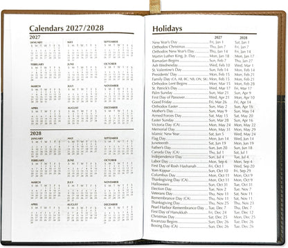 BookFactory 2026 Weekly Pocket Calendar Planner with Notepad