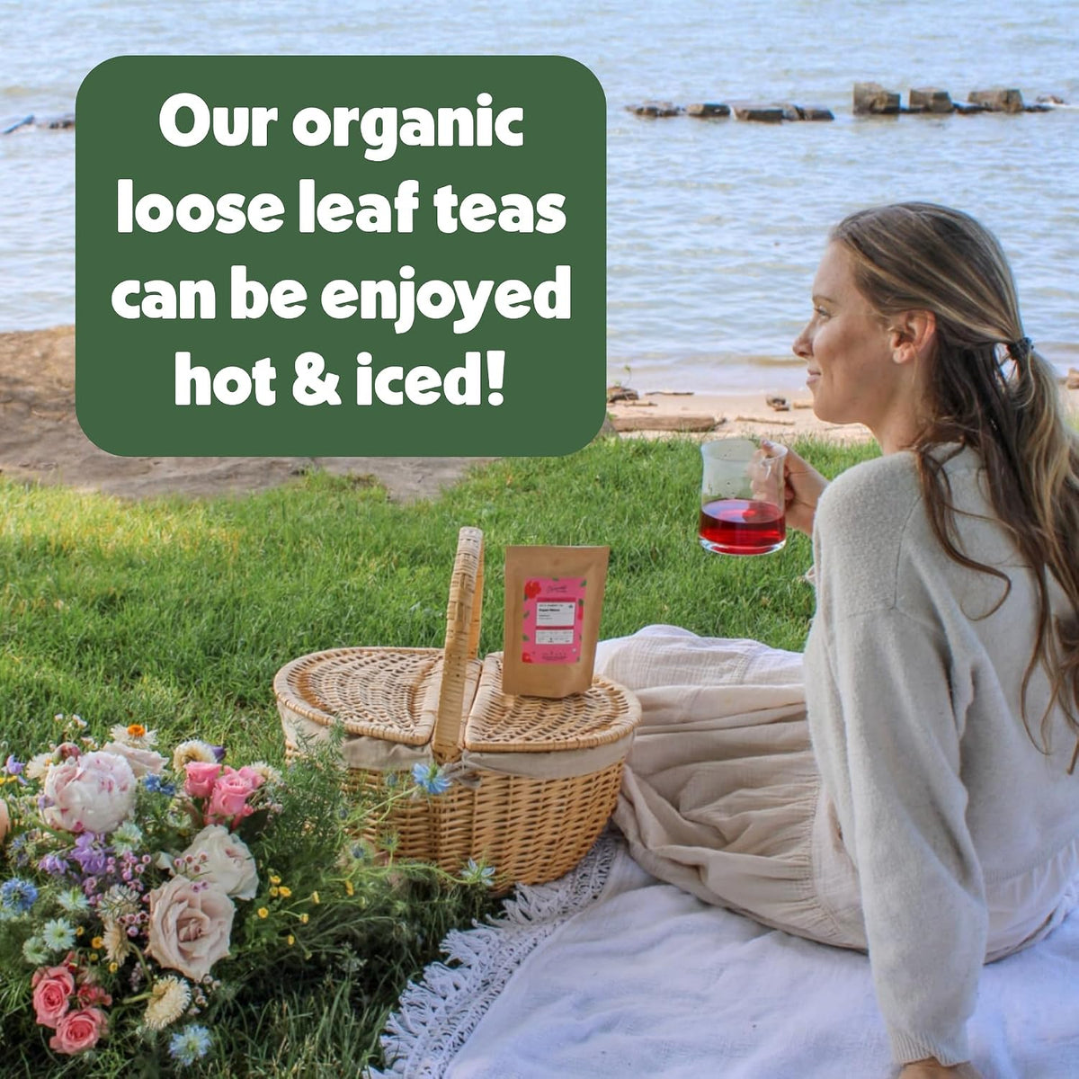 Heavenly Tea Leaves Organic Herbal Tea Sampler, 9 Loose Leaf Decaf Teas