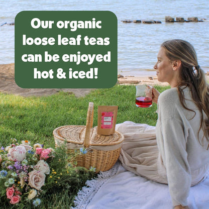 Heavenly Tea Leaves Organic Herbal Tea Sampler, 9 Loose Leaf Decaf Teas