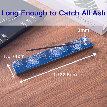 Incense Holder for Sticks, Ceramic Incense Burner with Ash Catcher, Aesthetic Decor for Home, Room & Office, Unique Gifts for Housewarming Yoga, Meditation & Spa