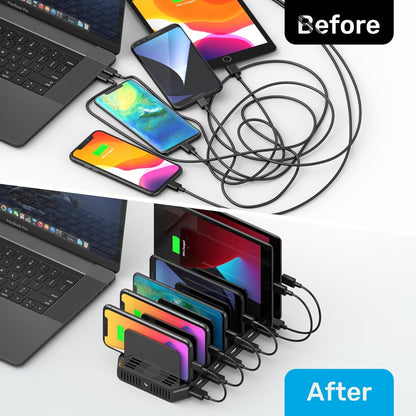 Unitek 10 USB Charging Station Multiple Devices for iPad Tablet iPhone Mic