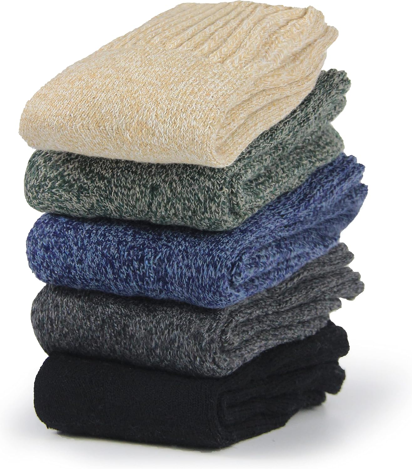 BenSorts Women's Winter Boots Socks Thick Warm Cozy Crew Socks Solid Color Gifts
