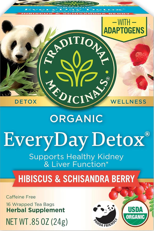 Traditional Medicinals Organic EveryDay Detox Schisandra Berry, 16 Tea Bags