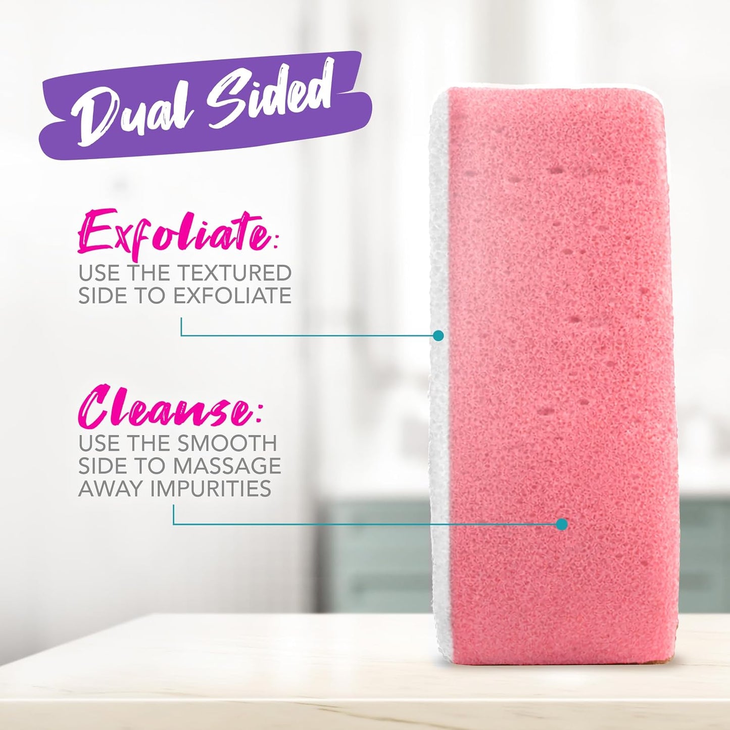 Spongeables Anti-Cellulite Body Wash in a Sponge, Moisturizer and Exfoliator, 20+ Washes