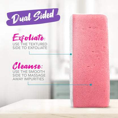 Spongeables Anti-Cellulite Body Wash in a Sponge, Moisturizer and Exfoliator, 20+ Washes