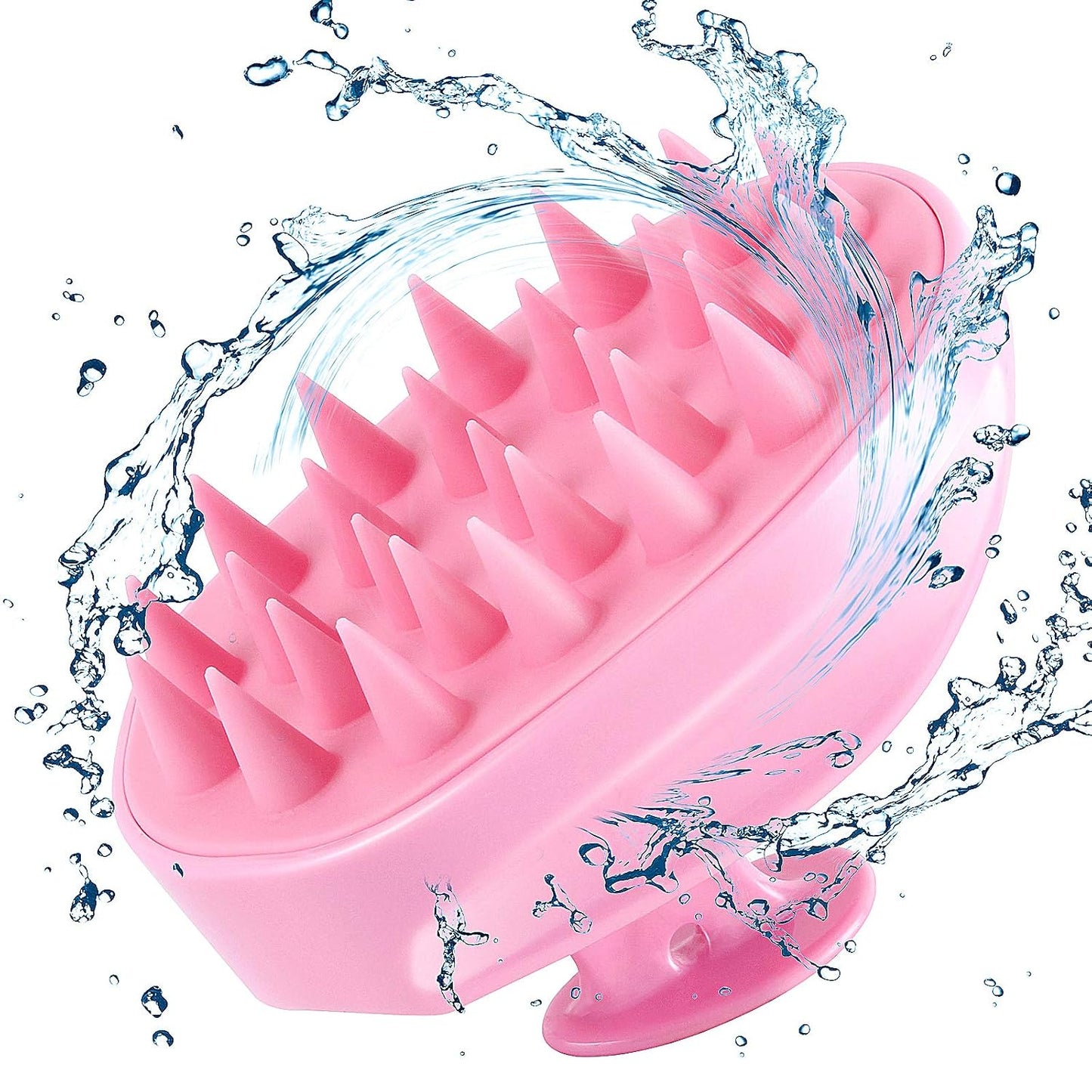 Sosoon Scalp Massager Shampoo Brush, Hair Scalp Scrubber Shower Hair Brush Head Massager for Stress Relax Hair Growth, Dandruff Brush Scalp Exfoliator for Women Men Kids Pets, Black