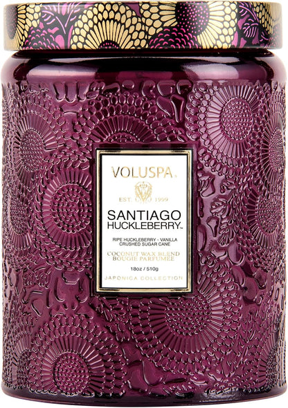 Voluspa Baltic Amber Candle, 18 oz, Coconut Wax Blend, Scented Candles for Home, 100 Hour Burn Time, Candle Jar