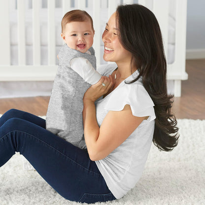 HALO SleepSack, 100% Cotton Wearable Blanket, Swaddle Transition Sleeping Bag, TOG 0.5, Ocean Life, Medium, 6-12 Months