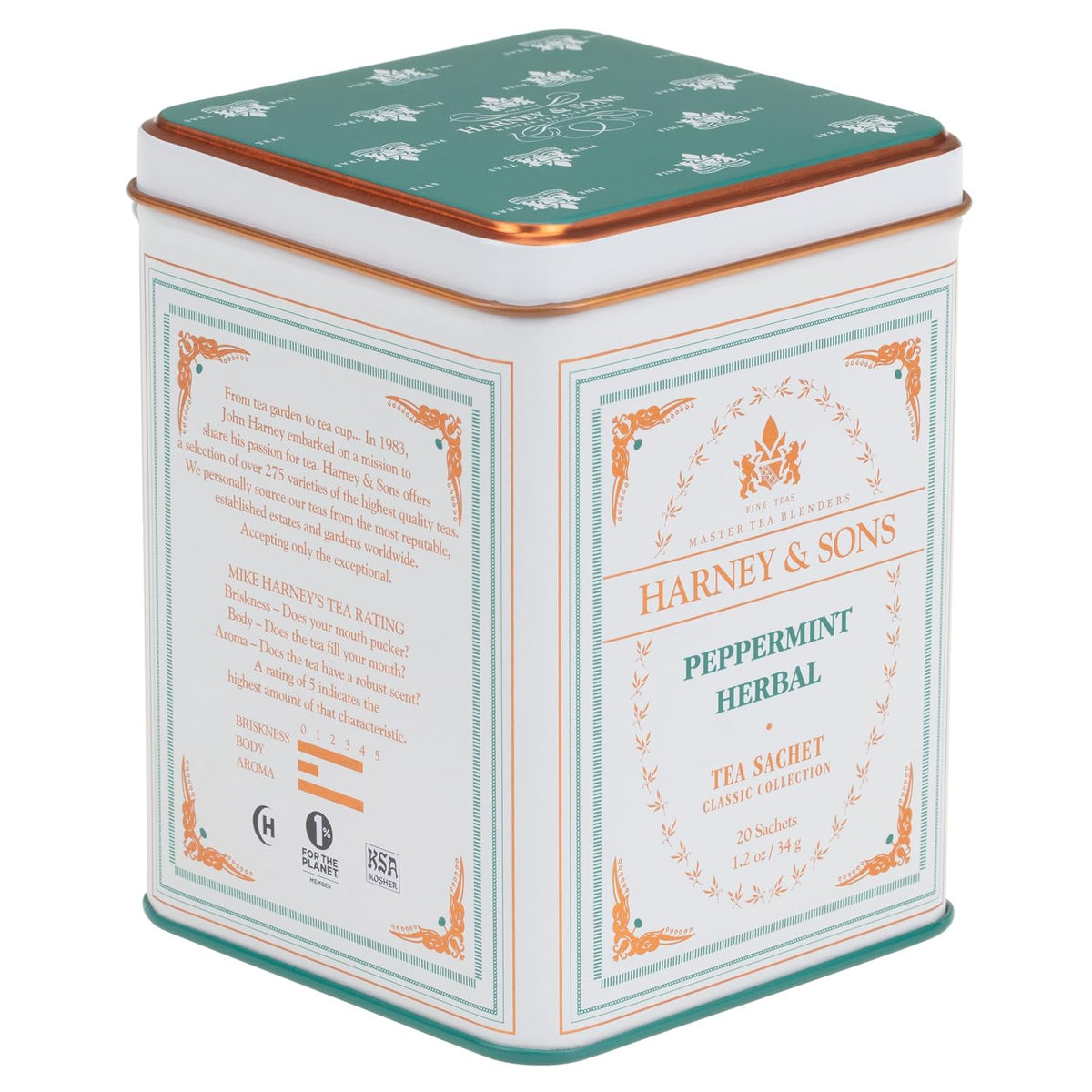 Harney and Sons Peppermint Tea, 20 Sachets 1.2 oz