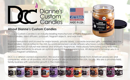 Vanilla Bean Odor Eliminating Highly Fragranced Candle - Eliminates 95% of Pet, Smoke, Food, and Other Smells Quickly - Up to 80 Hour Burn time - 12 Ounce Premium Soy Blend - Colors A