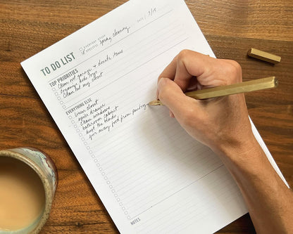 To Do List Notepad - Daily Task Planner, Checklist, and Organizer - Planner pad for work and school productivity - 7 x 10" - 50 Sheets