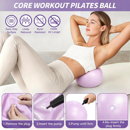 NANATI Pilates Kit, Home Pilates Workout Kit for Women, Pilates Equipment with 14.5" Pilates Ring and Ball, Resistance Bands, Ankle Weights, Sliders & Grip Socks for Home Workouts