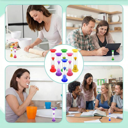 Shindel 2 Minute Sand Timer, 12PCS Hourglass Timers for Brushing Teeth, Teachers Classroom, Game and Productivity Tool
