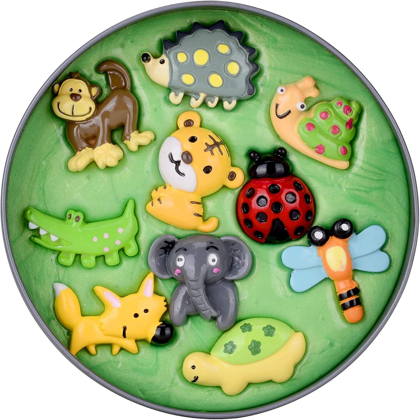 Inner-Active Play Putty Therapy Putty for Kids with Charms Green as Grass Theraputty Medium Resistance, Increase fine Motor Skills and Finger Strength, Occupational Therapy Toys