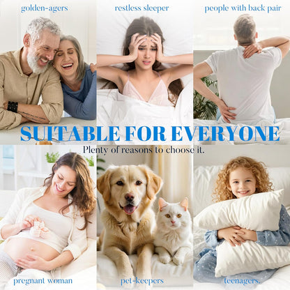 Ubauba 100% Waterproof King Size Mattress Topper, Viscose Made from Bamboo Pillow Top Mattress Protector for Back Pain Relief, Breathable Cooling Mattress Pad for Hot Sleeper, 8-21 Inch Deep Pocket