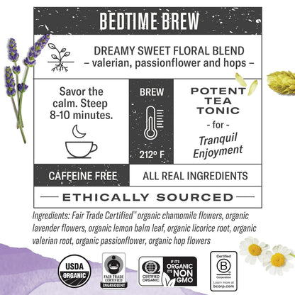 Numi Organic Chamomile Lemon Tea, 54 Herbal Tea Bags, Caffeine Free