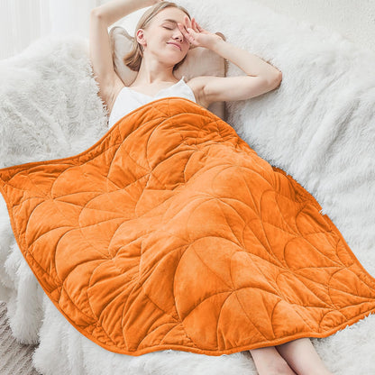 Weighted Lap Blanket 7 lbs for Adults, Luxury Soft Small Weighted Blanket, Compact Portable Weighted Lap Pad for Relaxation, Sleeping, Travel, All-Season Use, Forest Green, 40" x 52"
