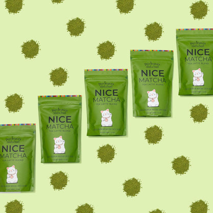 Two Leaves and a Bud Nice Matcha Latte Blend, Japanese Matcha Green Tea Powder, 2 Resealable Bags, 224g