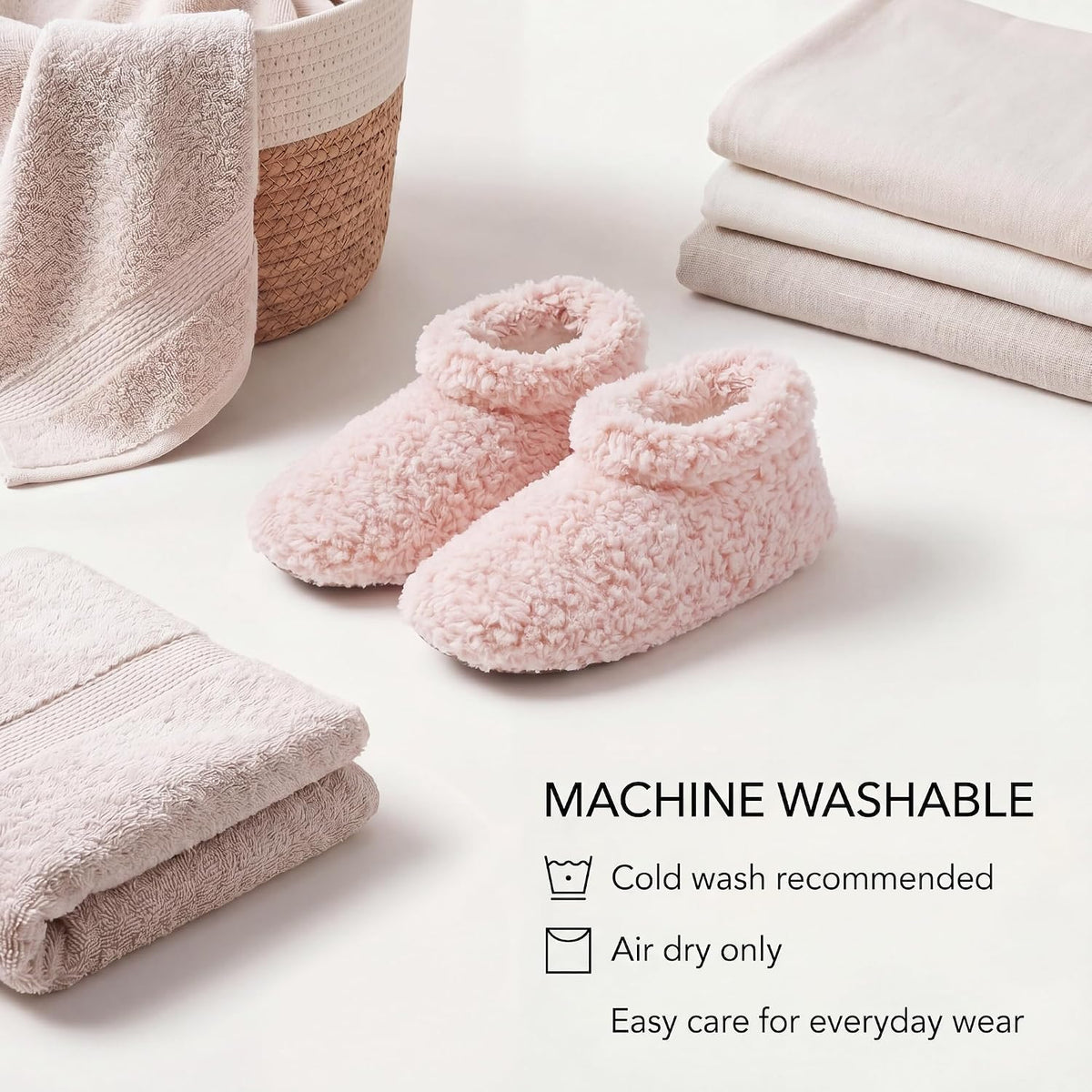 Cozylook Fuzzy Slippers for Women Indoor Soft Sole Slipper Socks