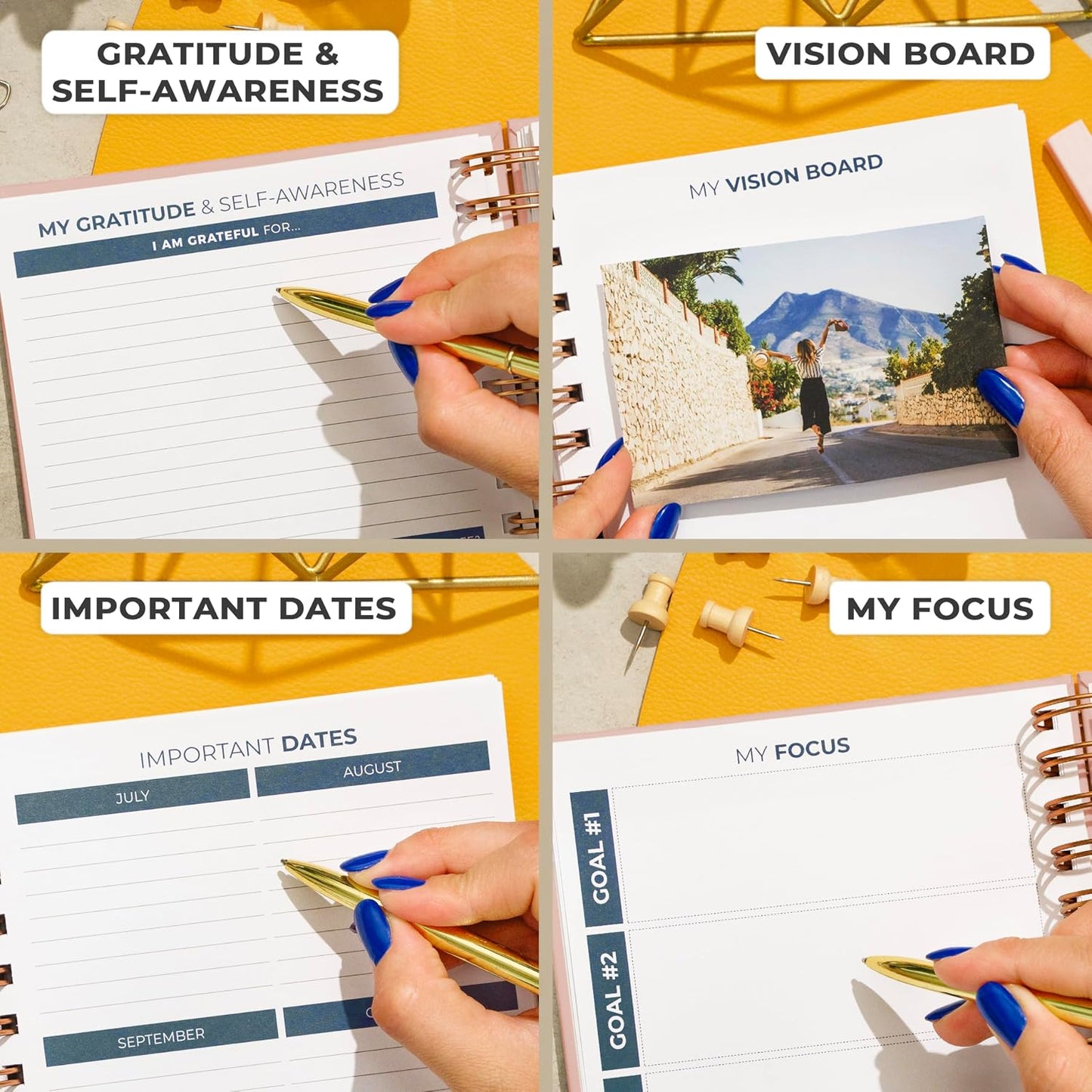 Clever Fox Planner 2nd Edition – Colorful Weekly & Monthly Goal Planner, Time Management & Productivity Organizer, Undated, A5 (Dark Teal)