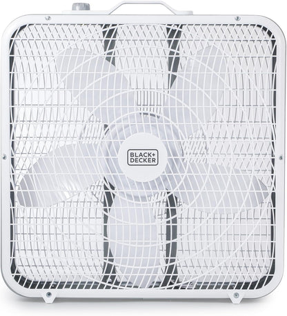 BLACK+DECKER 4" Convertible Cooling Fan, 3-Speed, Type-C USB, 2-Pack, Black
