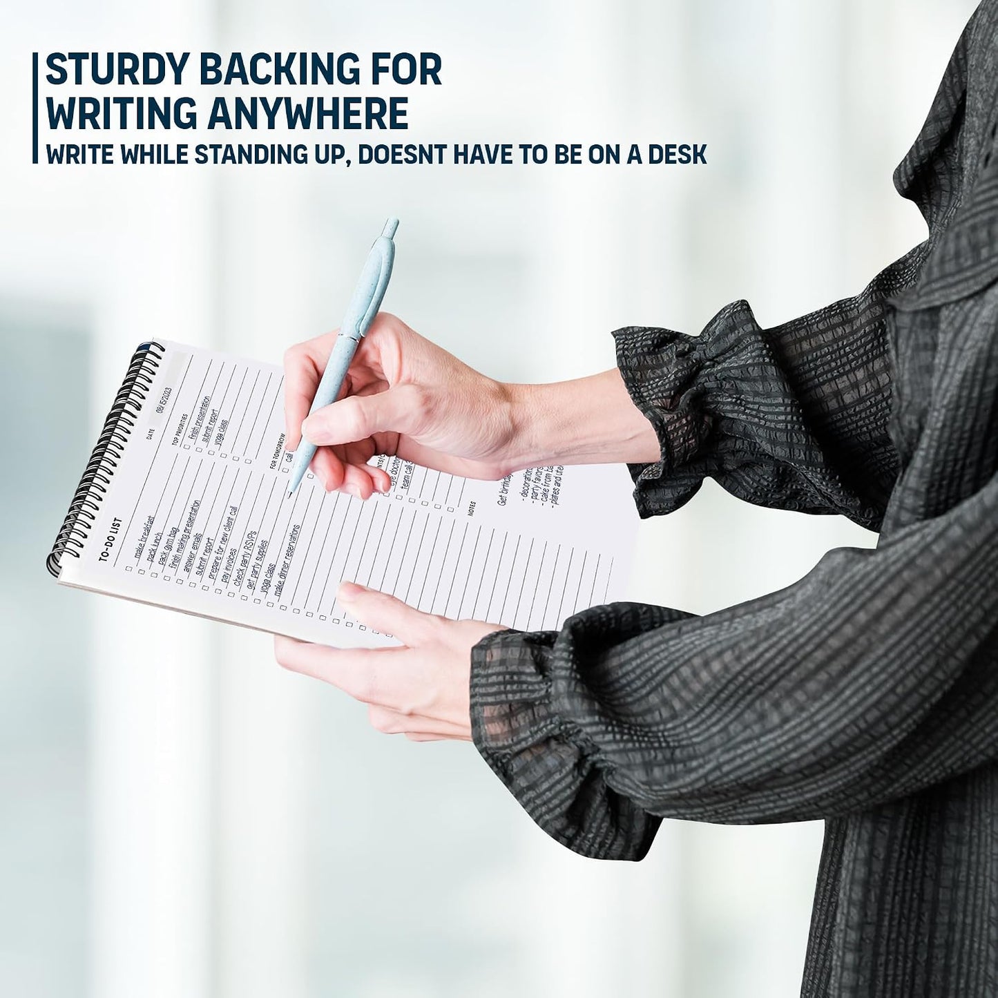 Weekly Planner Pad: To Do List Desk Notepad with Multiple Sections - 8.5x11" 52 Sheets - Undated Tear Off Notebook Calendar - Habit Planning Tracker, Task Goal Checklist Organizer - Agenda Plan Pad