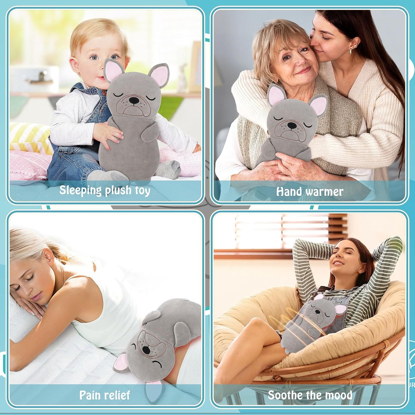 Microwave Heating Pad for Period Cramps,Otter Microwavable Heating Pad for Shoulder Neck Back Knee Pain Relief with Lavender Scented,Cute Otter Plush Toys Heat Pack for Women Kids Birthday