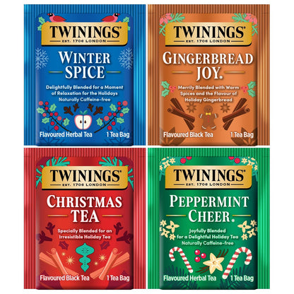 Twinings Tea Classics Collection Gift Box Variety Sampler, 48 Tea Bags (Pack of 1), Enjoy Hot or Iced, Includes Black, Herbal, Green, & Chai Teas
