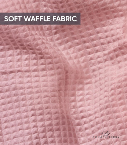 Women’s Waffle Robe by Boca Terry, Kimono Style Lightweight Summer Robe