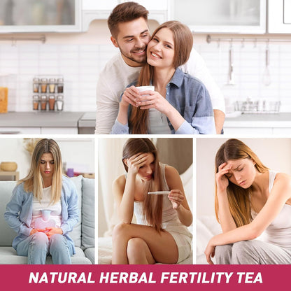 Jiaoming Fertility Tea for Women, Be An Easy Mama to Help With Conception Ovulation, Chinese Natural Herbal Female Hormone Balance Teabags