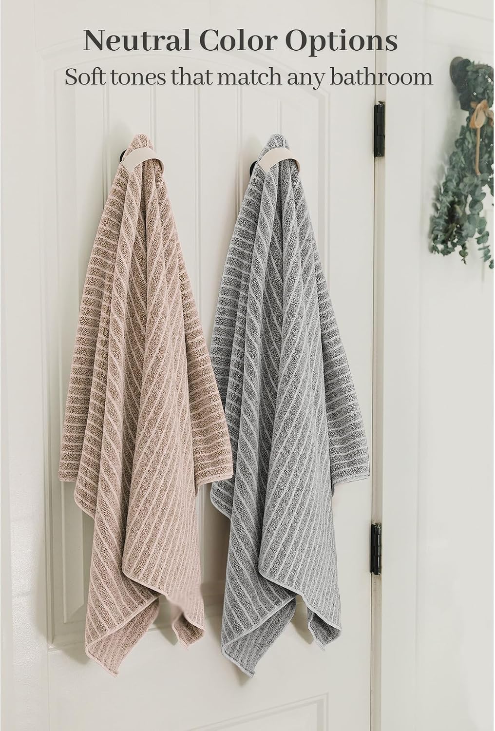 ROLSHOL 2 Packs Large Microfiber Hair Towels for Women, Super Absorbent & Quick Dry Hair Towel Wrap for Curly Hair Long & Short Hair- Anti-Frizz Hair Turbans for Wet Hair - 27.5''*39.4''