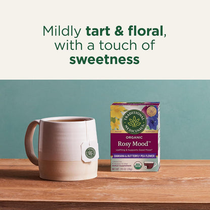 Traditional Medicinals Organic Rosy Mood, 16 Tea Bags