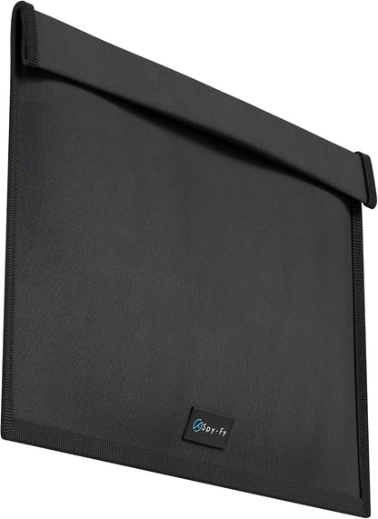 Faraday Bag for Phones - Signal Blocking Pouch 8.6 inch | Blocking LTE, Bluetooth, WiFi, RFID | Anti-Tracking & Hacking Protection for Smartphones & iPhones | Black