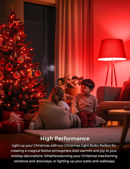 L LOHAS LED Sleep aid Amber Light Bulbs, Blue Light Blocking, A19 9W(60 Watt Equivalent) Dim Light Bulbs, 1800K Warm Light Bulb, E26 Base, 2 Pack