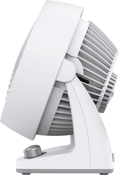 Vornado 133DC Energy Smart Compact Air Circulator with Variable Speed Control, DC Motor, Adjustable Tilt, Quiet Operation for Bedroom, Office, and Home Use, White