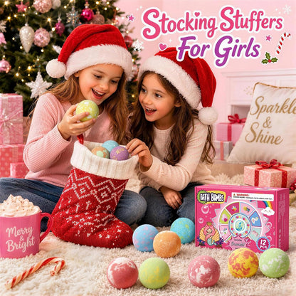 Sanyi Unicorn Bath Bombs for Kids with Bracelet Inside, Gifts for Girls 4-8