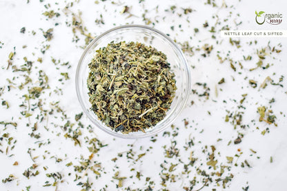 Organic Way Nettle Leaf Cut & Sifted - Herbal Tea - Origin Albania (8 Oz)