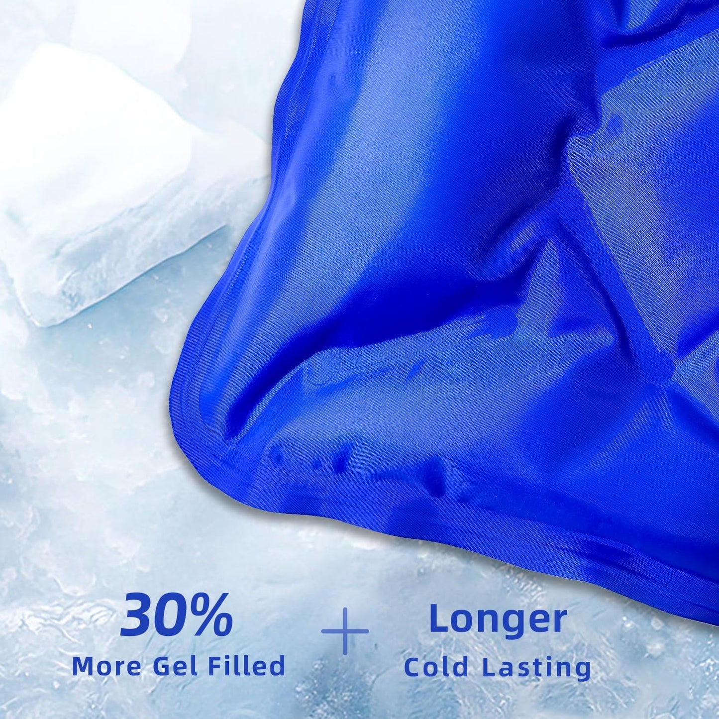 ZNÖCUETÖD Enhanced Knee Ice Pack Wrap 2 Pack for Pain Relief, Large Gel Ice Pack for Knee Leg Injuries Reusable with Cold Compression for Tendonitis, Arthritis, Swelling, Bruises, Surgery Recovery