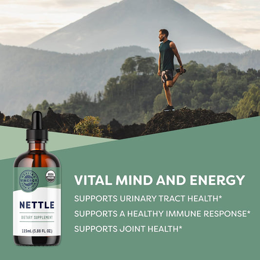 Vimergy Nettle Liquid 200mg Extract, Organic, Kosher, 115 mL, 57 Servings