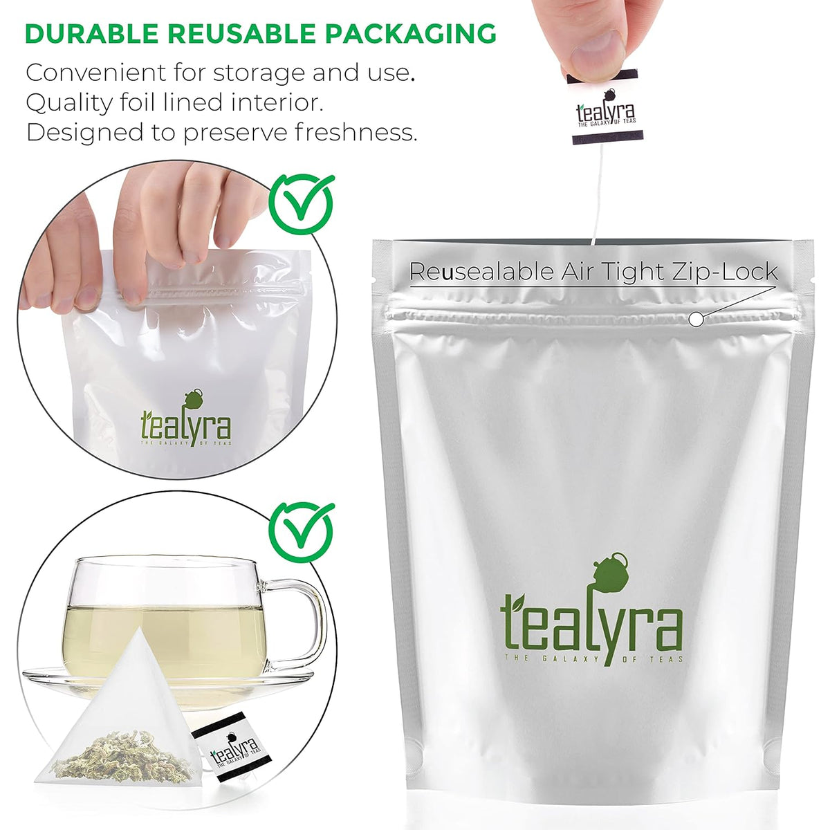 Tealyra | Bedtime Herbal Tea, 25 Tea Bags